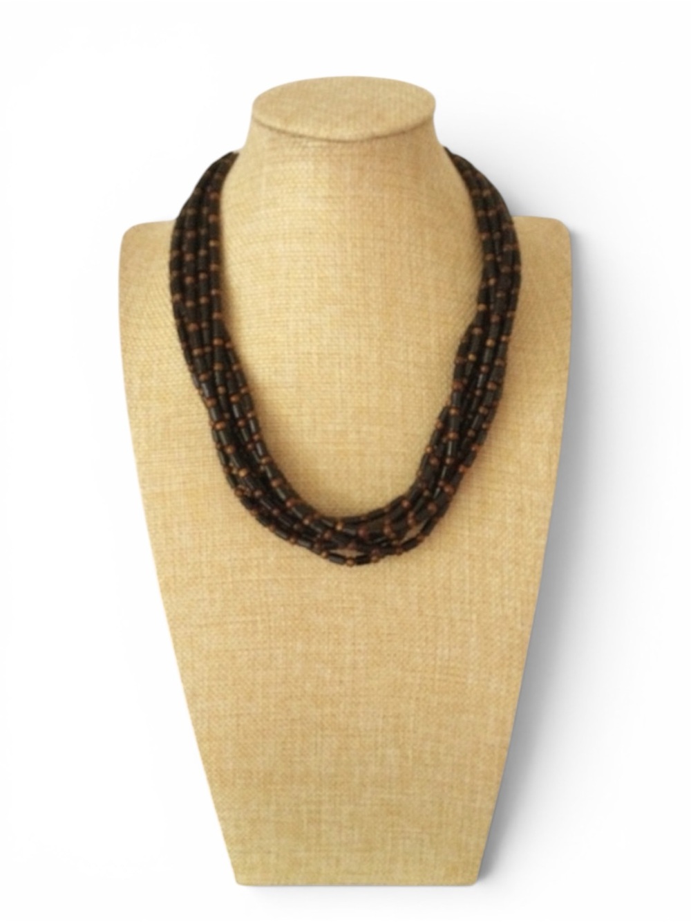 Jay King DTR 925 Sterling Silver Multi-Strand Black & Amber Beaded Necklace - Picture 4 of 15